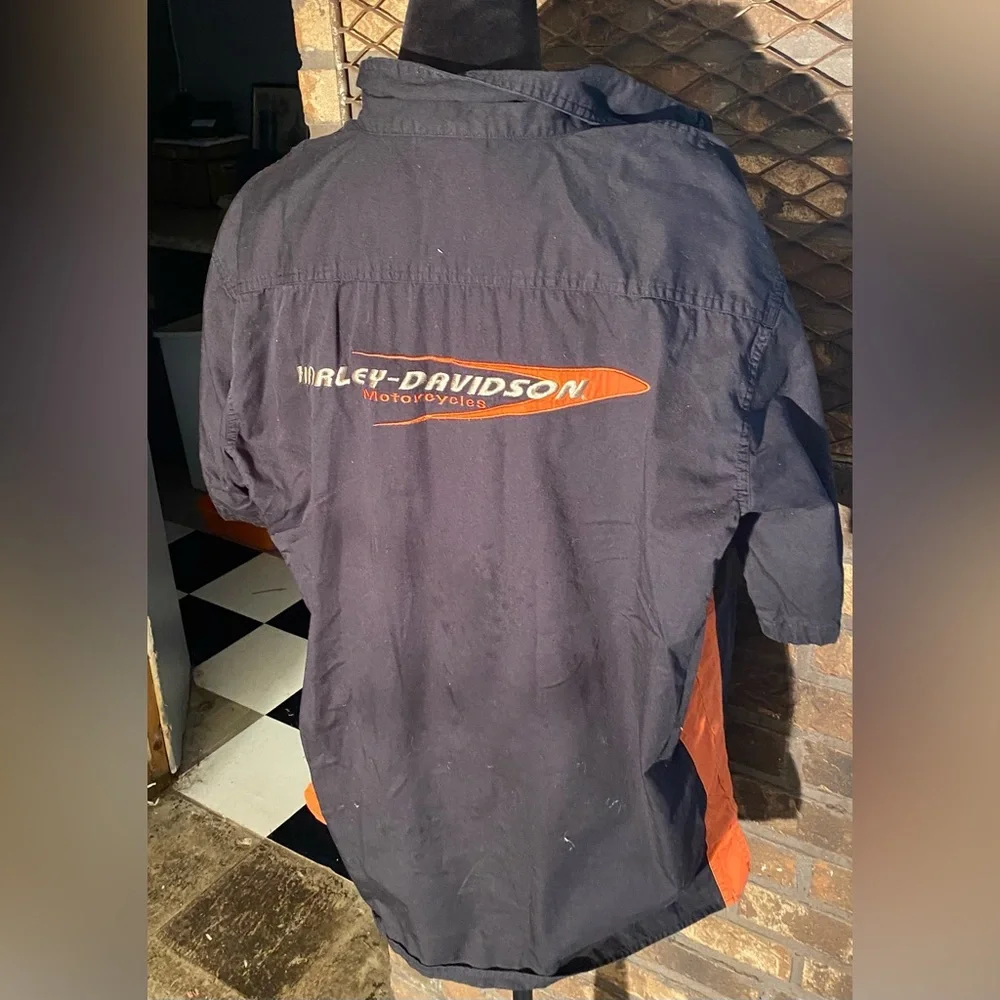 Vintage Harley Davidson Button Up Shirt Large - Picture 2 of 3